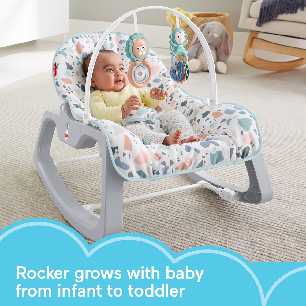 Fisher-Price Infant-to-Toddler Rocker -Terrazzo | Smyths Toys UK