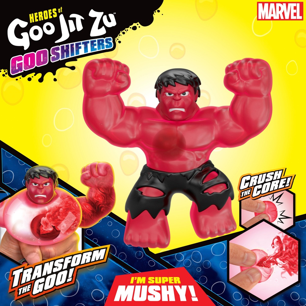 Heroes of Goo Jit Zu Marvel Goo Shifters Hero Pack - Red Smash Hulk ...