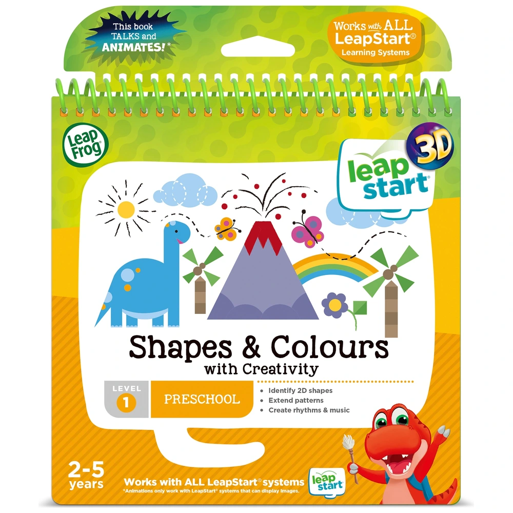 LeapFrog LeapStart 3D Shapes and Colours Interactive Learning Book