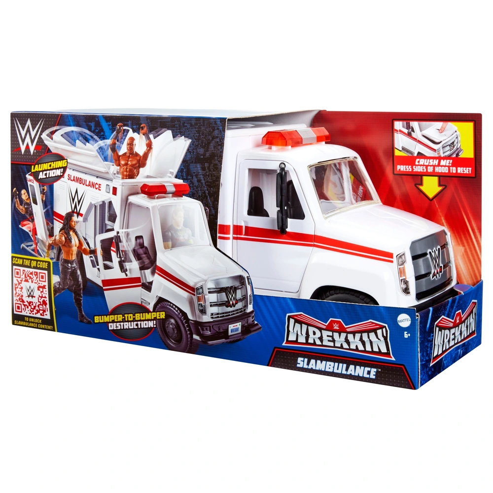 WWE マテル　アンビュランス　救急車 WWE マテル アンビュランス 救急車 WWE Wrekkin' Slambulance