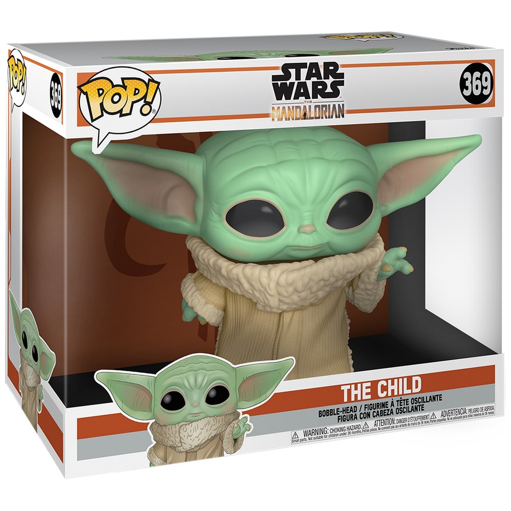 POP! Vinyl Star Wars The Mandalorian "Baby Yoda" 10 inch | Toys UK