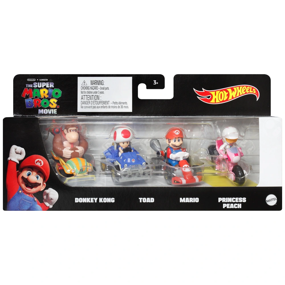 Mario Kart Hot Wheels : 4 Véhicules Légendaires - Neuf Sous Emballage