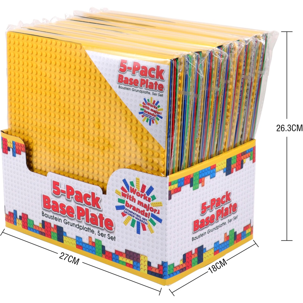 Plaques de base pour assemblage de briques de grande taille, 6x12 points,  compatibles avec les briques