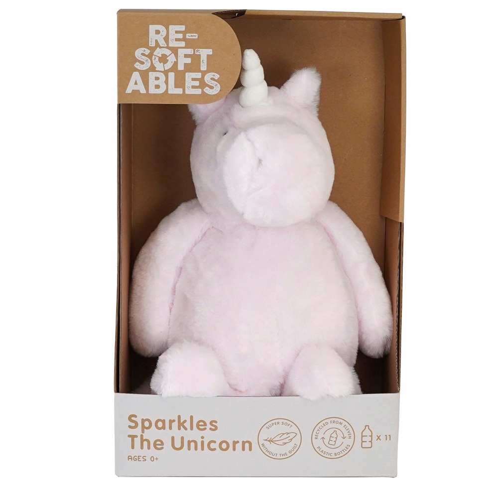 Re Softables Sparkles The Pink Unicorn 35cm Plush Toy Smyths Toys Uk