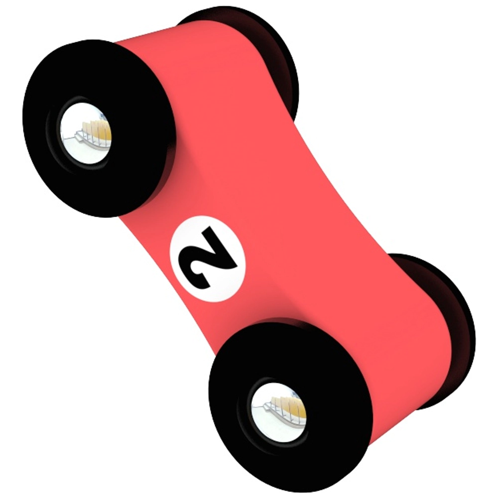 Jacootoys Piste De Course En Bois – Rampe Avec 4 Mini Voitures, Jouet éducatif Dès 1 An