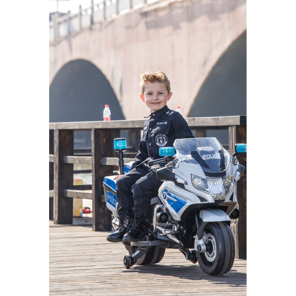 Moto électrique de police pour enfant FAST AND BABY Pas Cher 