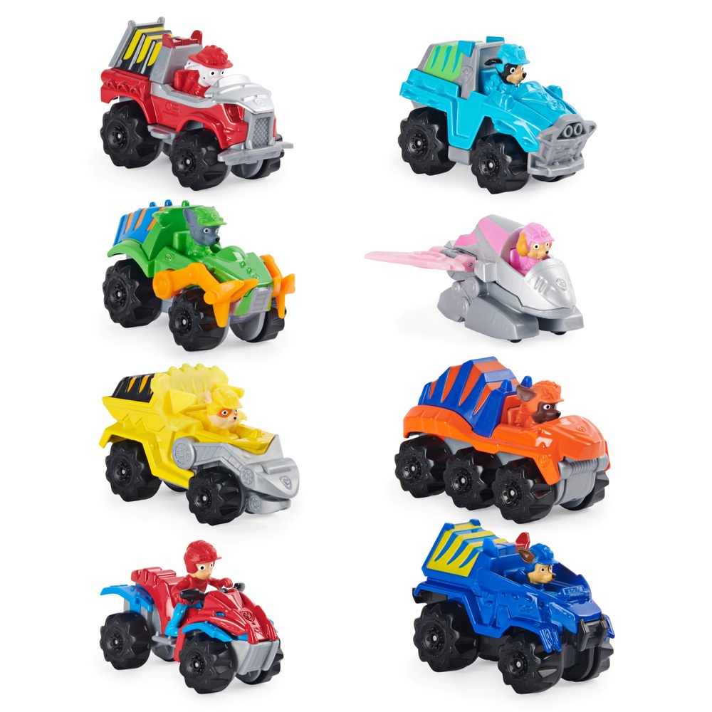 Hjemland Stå sammen par PAW Patrol True Metal Mini Scale Dino Rescue 8 Pack Collectible Die-Cast  Vehicles | Smyths Toys Ireland