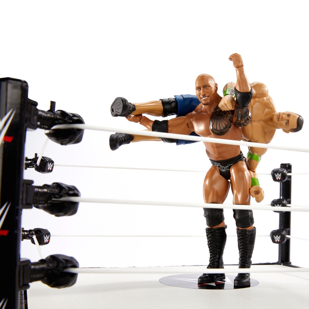 Wwe Wrestlemania Ring Bundle With John Cena And The Rock Figures Smyths Toys Ireland