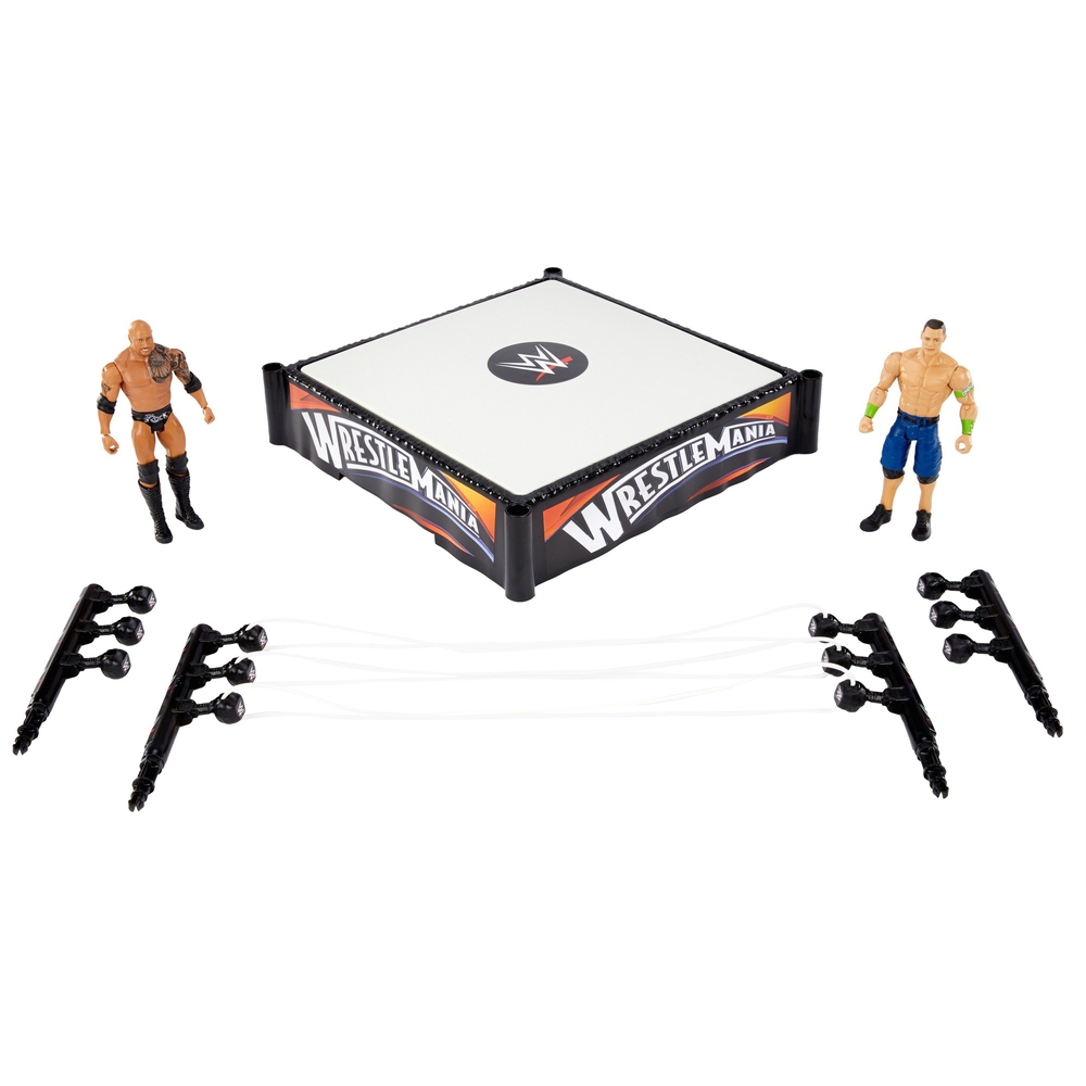 Wwe Wrestlemania Ring Bundle With John Cena And The Rock Figures Smyths Toys Ireland