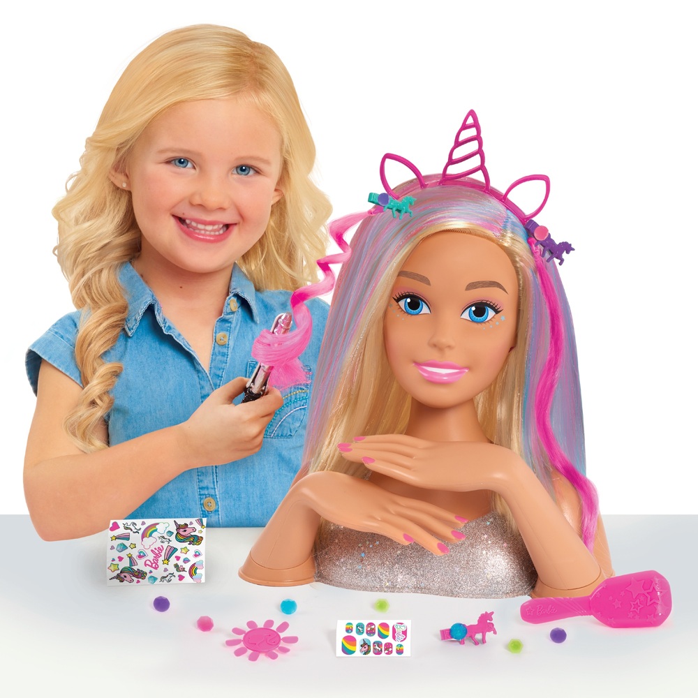 Barbie bald doll head Barbie's brand