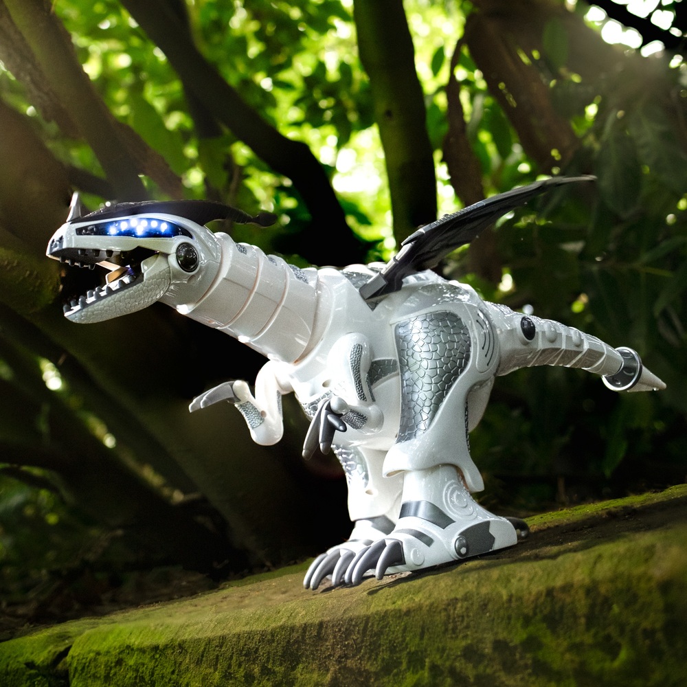 Modèle de Dinosaure à Télécommande Jouet Robot RC - Blanc - Autre