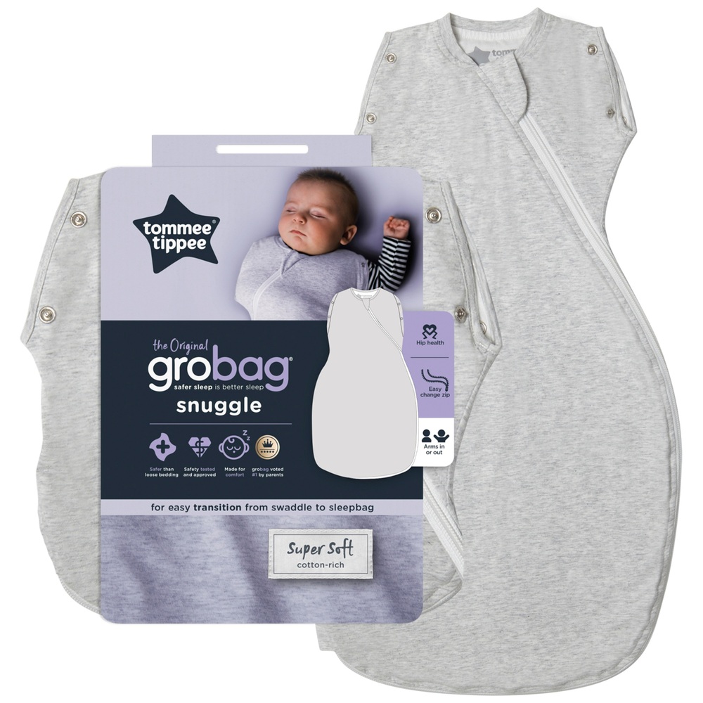 Tommee Tippee Grobag 3 9 Months 2 5 Tog Grey Marl Snuggle Smyths Toys Uk