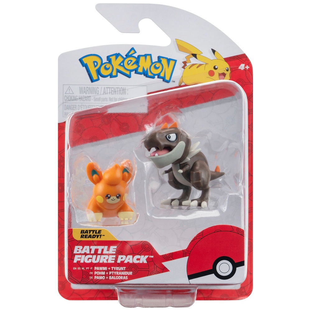 Pokémon Battle Figure 2 Pack (Tyrunt & Pawmi) | Smyths Toys UK