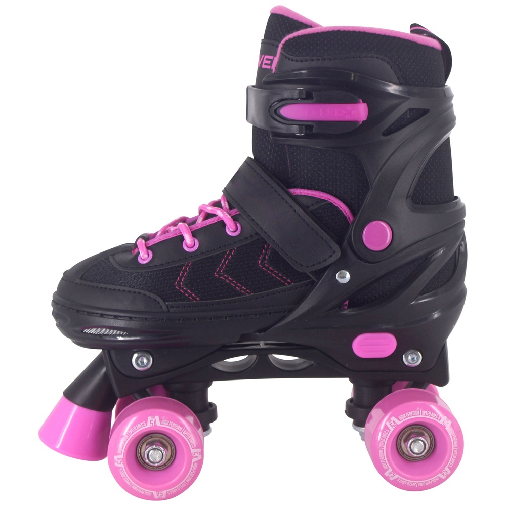 Krachtcel Belachelijk schermutseling Rolschaatsen maat 31-34 zwart/roze | Smyths Toys Nederland