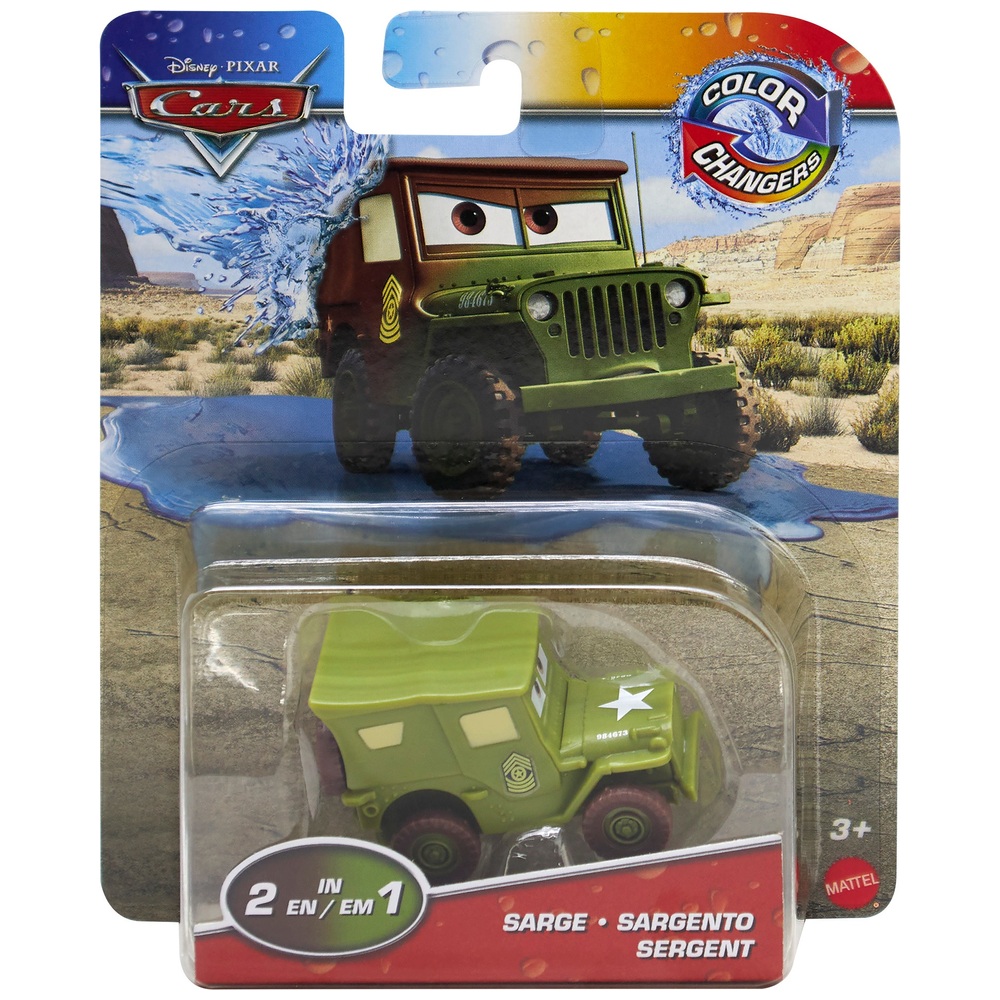 Disney Cars Color Changers Auto Sarge mit Farbwechsel | Smyths Toys Schweiz