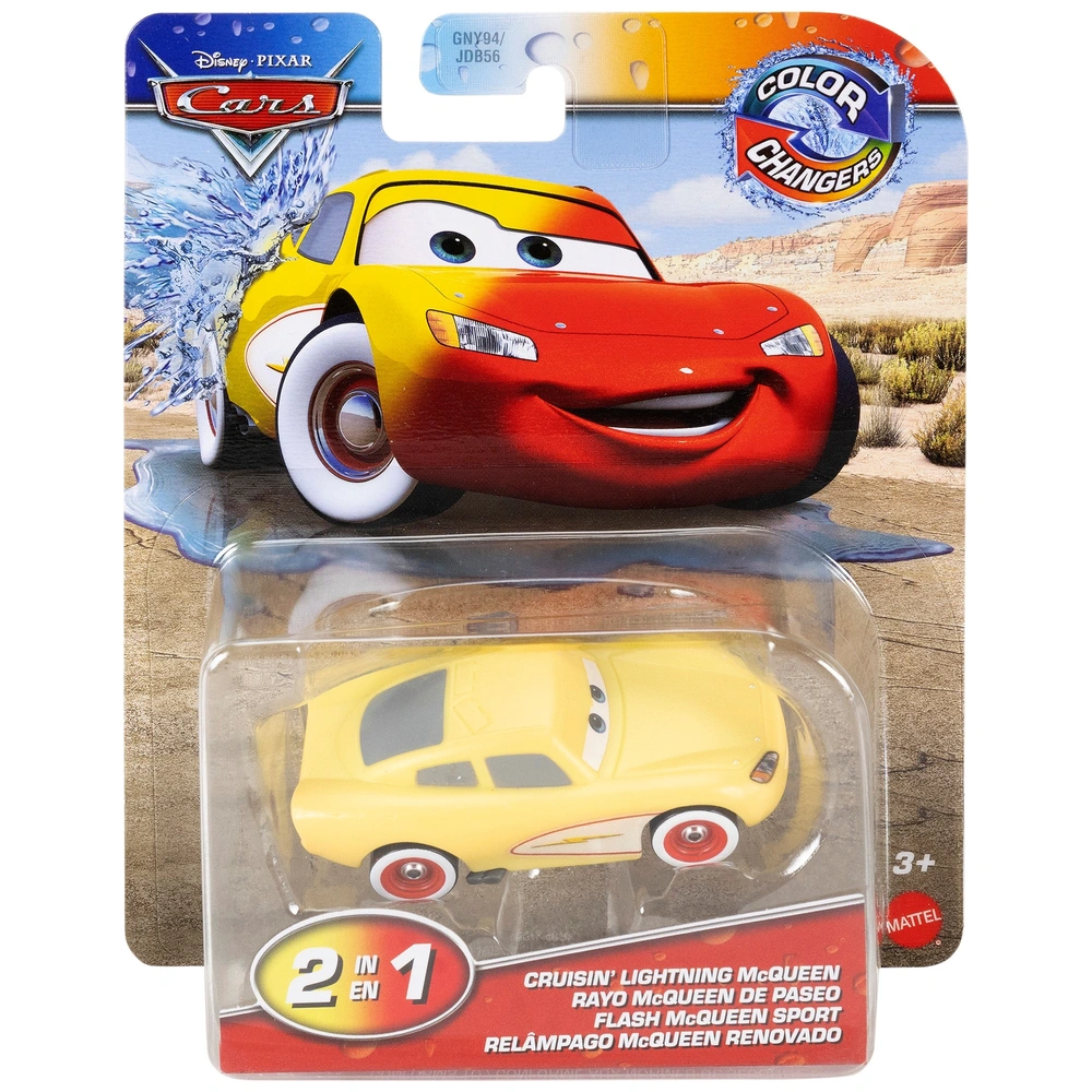 Disney Pixar Cars Véhicule 1/55 Flash McQueen Sport Changeant de