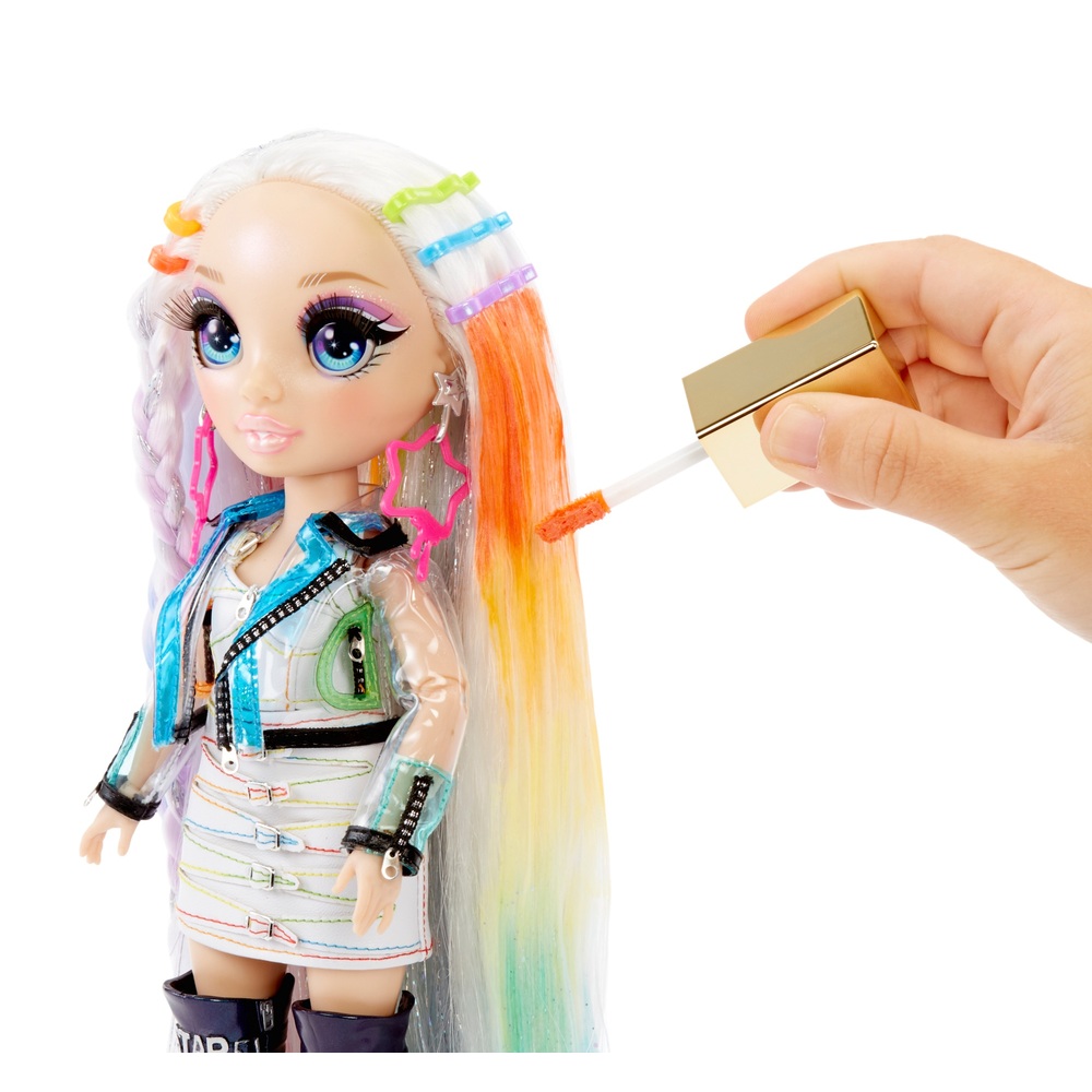 Original Rainbow High Doll Dyeings Salon Dolls DIY Hair Colouring Salon  Kawaii Fashion Princess Toy Movable Joint Children Gifts