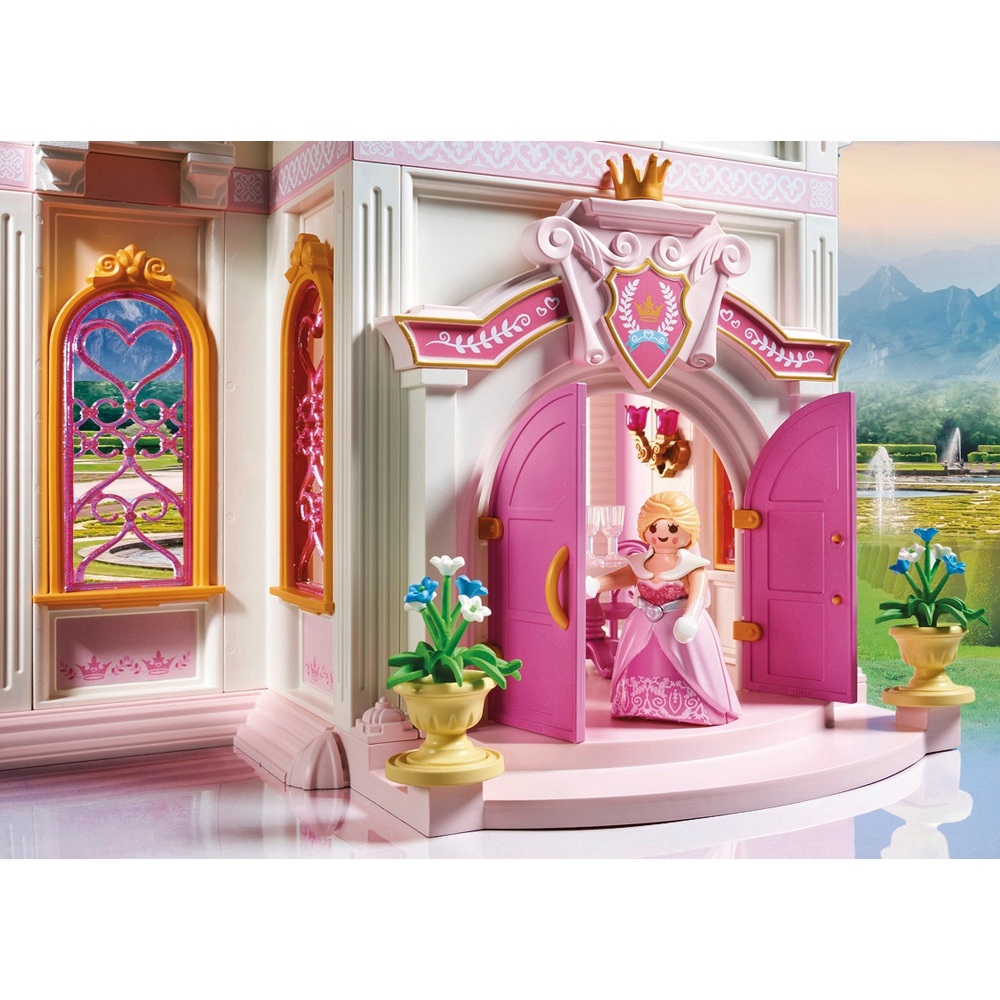 Papo Prinzessinnenschloss mit 3 Figuren Prinzessin Schloss Spielset NEU 