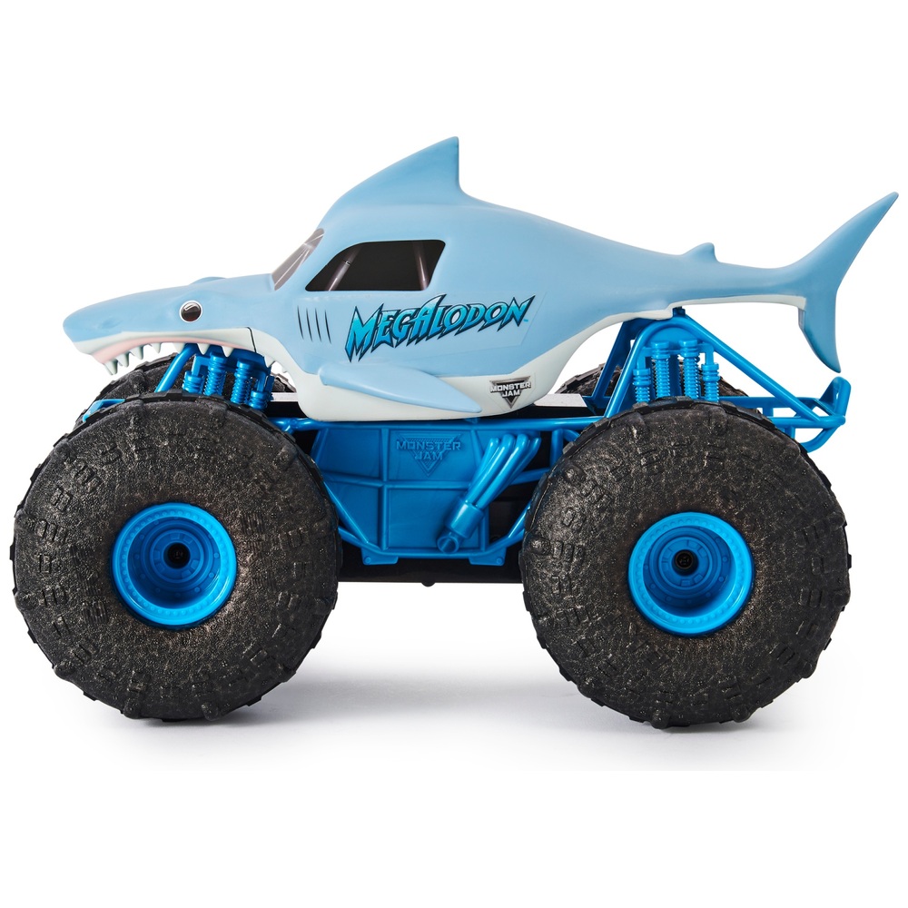 Vehículo Hot Wheels RC Monster Trucks Tiger Shark 1:15