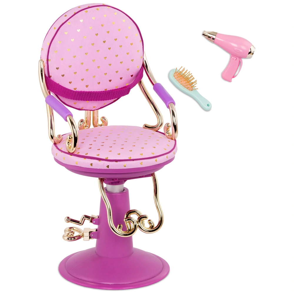 Our Generation Salon Chair and Accessories Sitting Pretty Playset