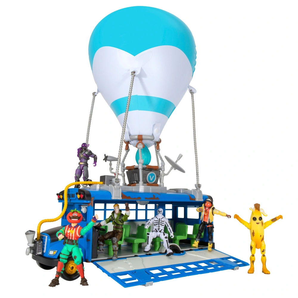 Lot jouets fortnite figurines et bus et accessoires