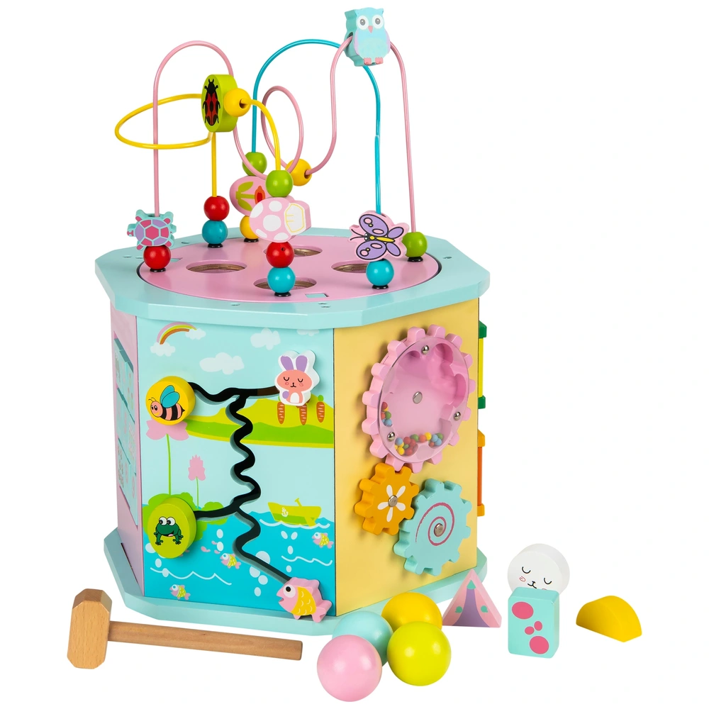 Squirrel Play Wooden Activity Centre Pastel Smyths Toys UK - Main Image