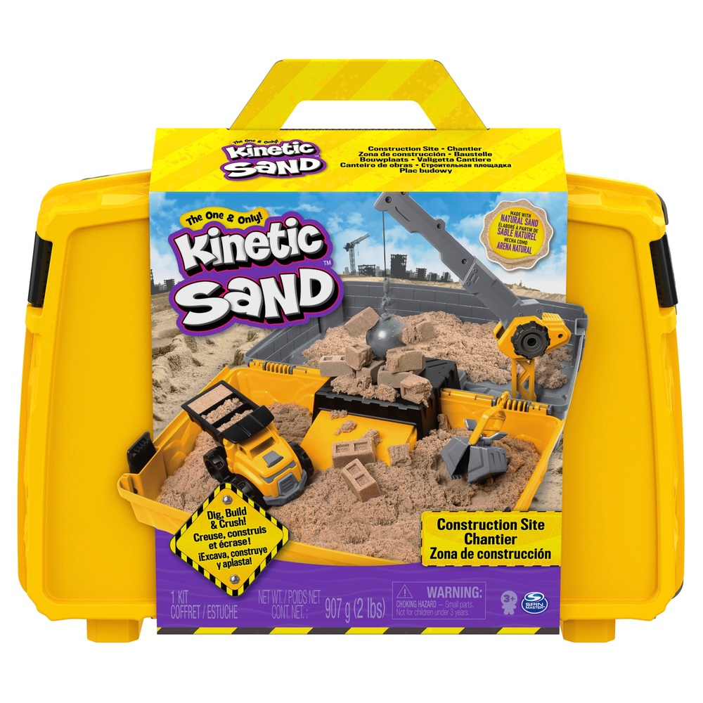 SPIN MASTER Kinetic Sand ~ Portable Folding Sandbox Magic Sand