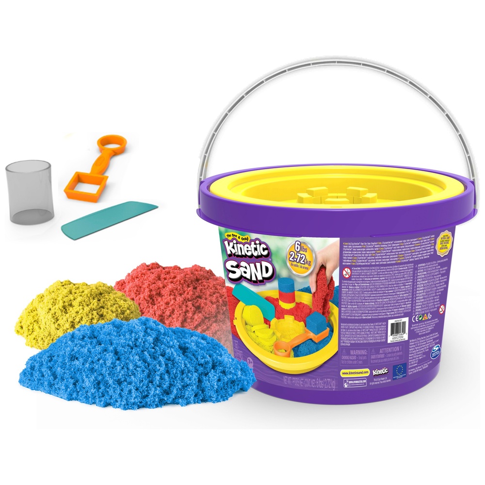 kinetic sand bucket with tools