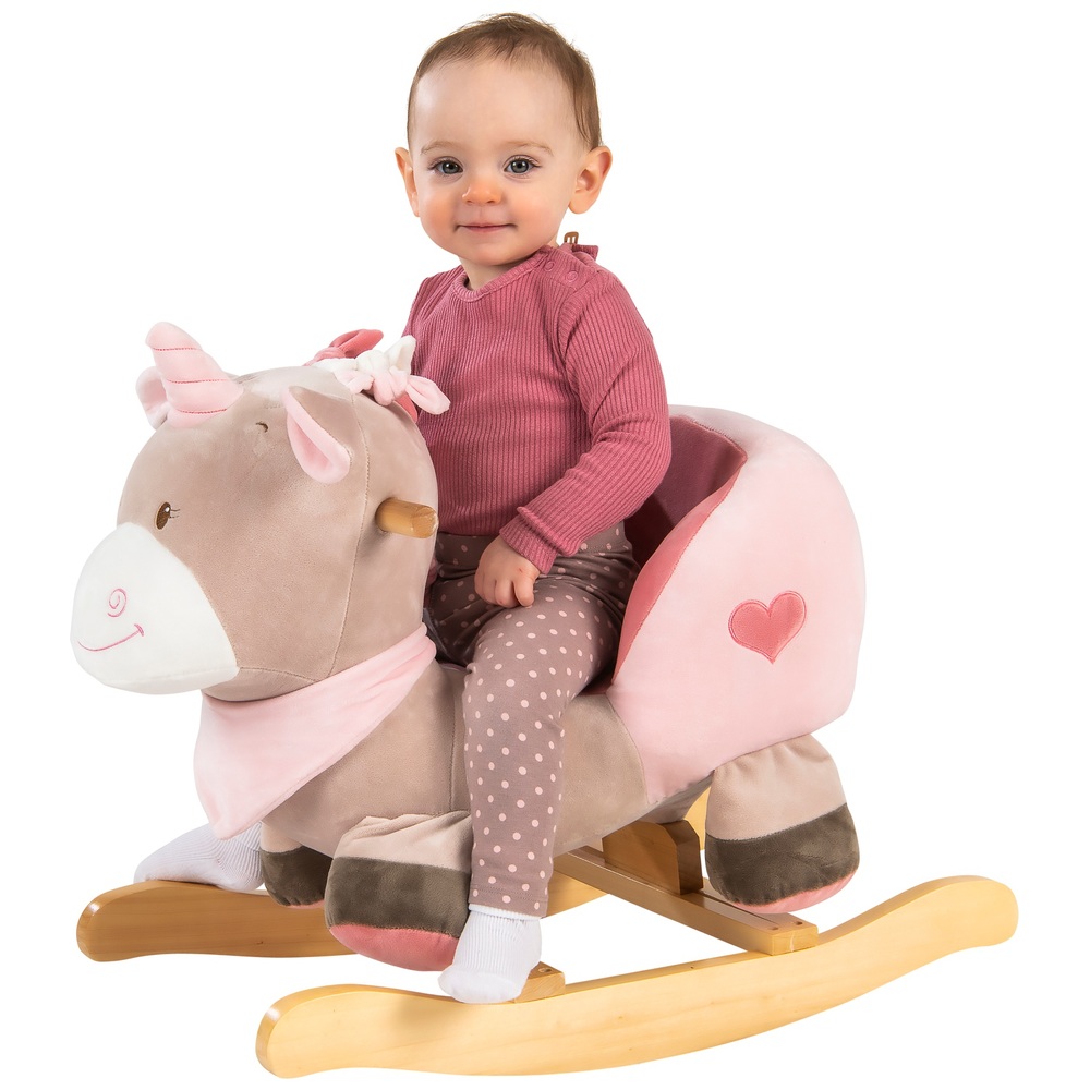 AIYAPLAY Licorne à bascule cheval à bascule pour enfants de 1 à 3