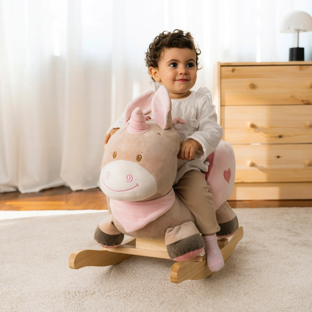 Wooden Baby Rocking Animal Unicorn Smyths Toys UK