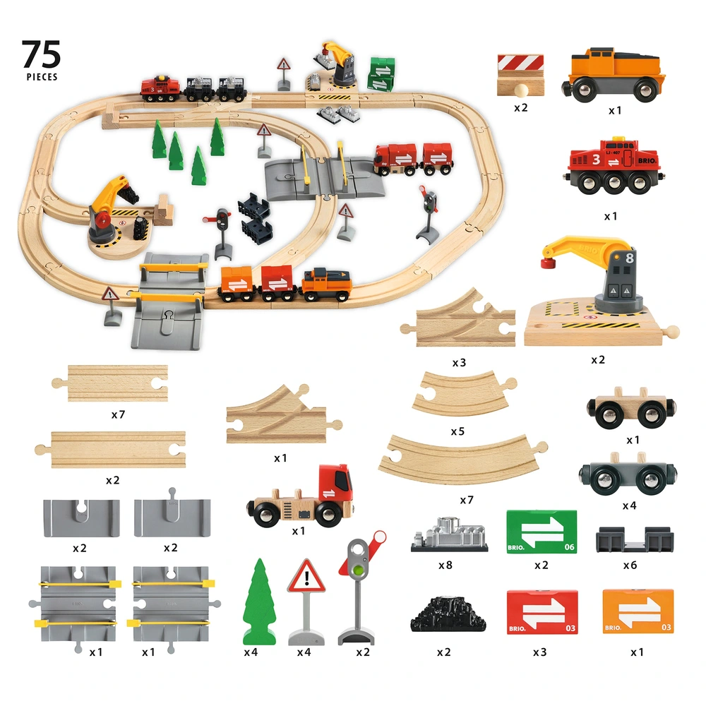 Treinset vrachtvervoer | Treinsets | BRIO