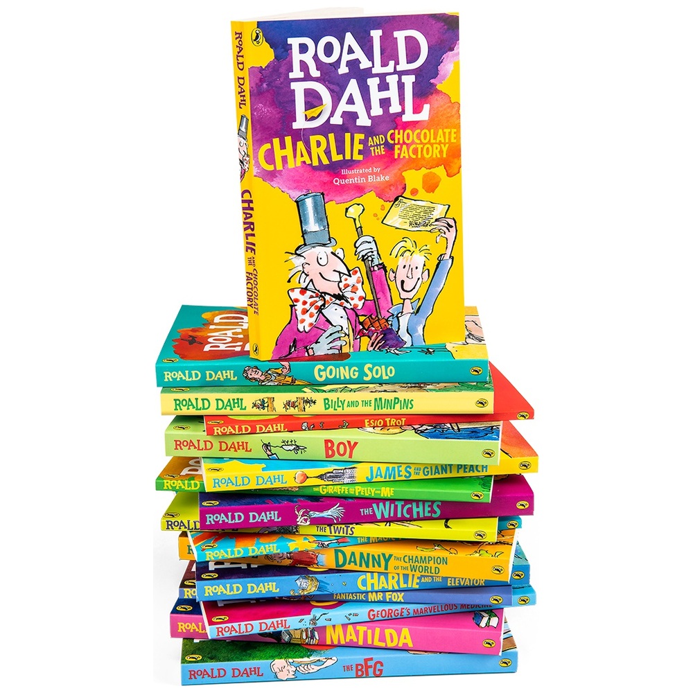 Roald Dahl Children's 16 Book Collection Box Set (ORIGINAL EDITION) Going  Solo