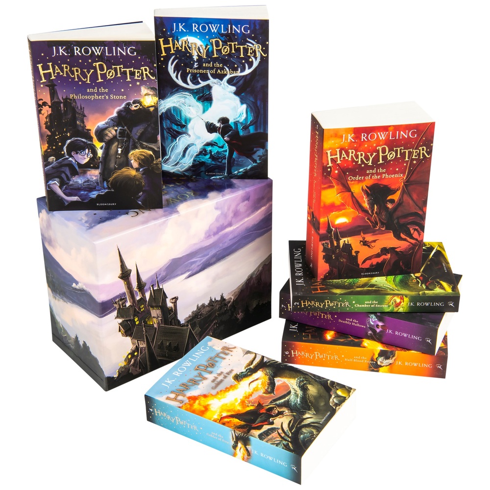 Harry Potter Hardback Illustrated Collection Book Box Set by J.K. Rowling