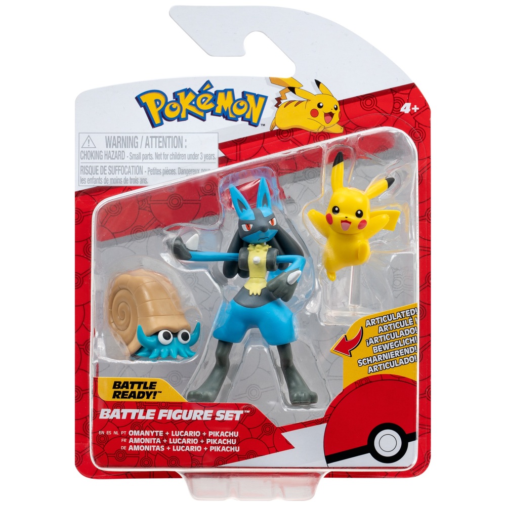 Pokémon Battle Figure Set - Wattzapf, Myrapla & Glutexo Mit Beweglichen Gliedmaßen