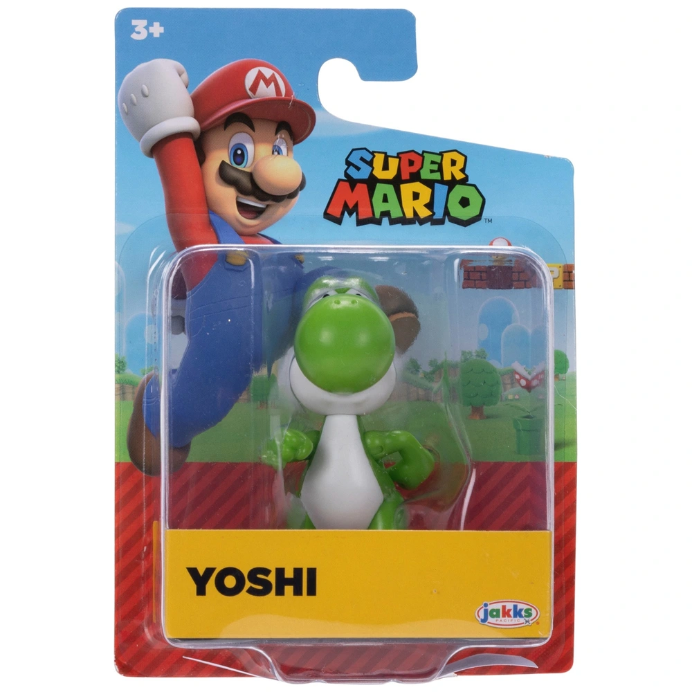 yoshi Nintendo Super Mario Figure Green Yoshi 6cm | Smyths Toys UK