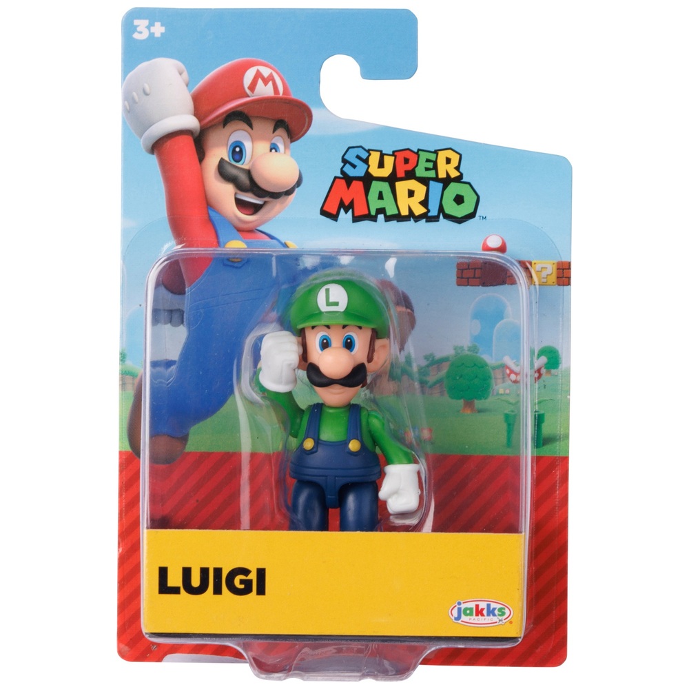 Nintendo Super Mario 6cm Standing Luigi Figure | Smyths Toys UK