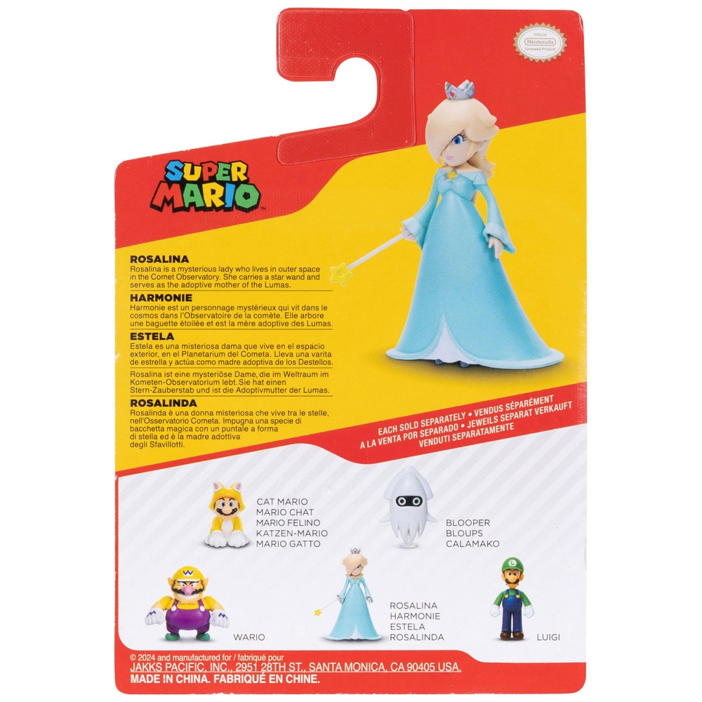 Nintendo Super Mario 6cm Rosalina Figure Smyths Toys UK
