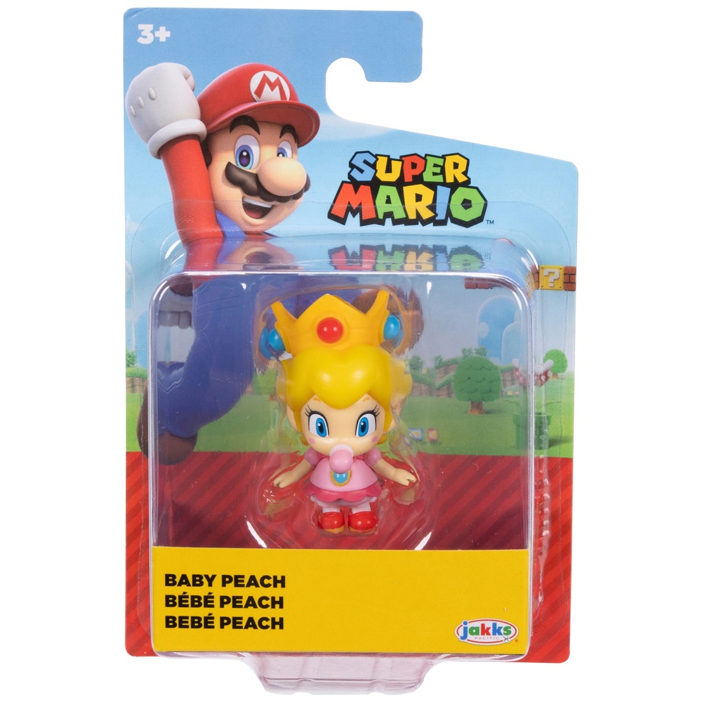 Nintendo Super Mario 6cm Baby Peach Figure | Smyths Toys UK