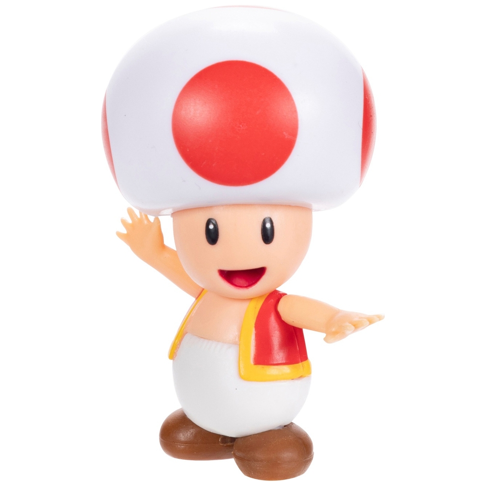 Nintendo Super Mario 6cm Red Toad Figure Smyths Toys Uk 7260