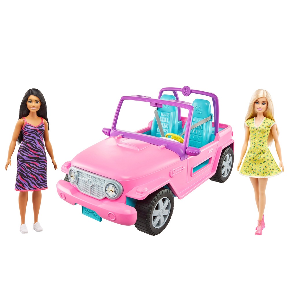Barbie Jeep with 2 Dolls | Smyths Toys UK
