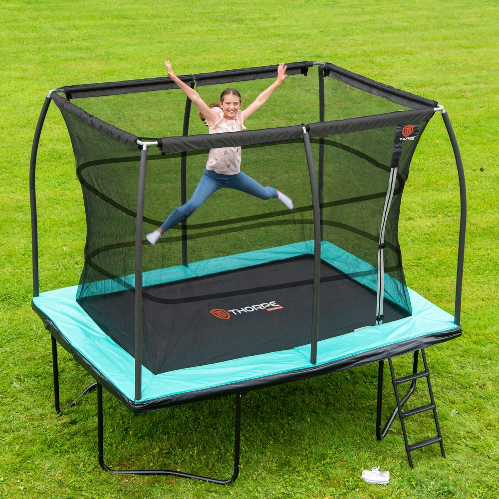 10 x Thorpe Sports Rectangle Trampoline with Enclosure Net
