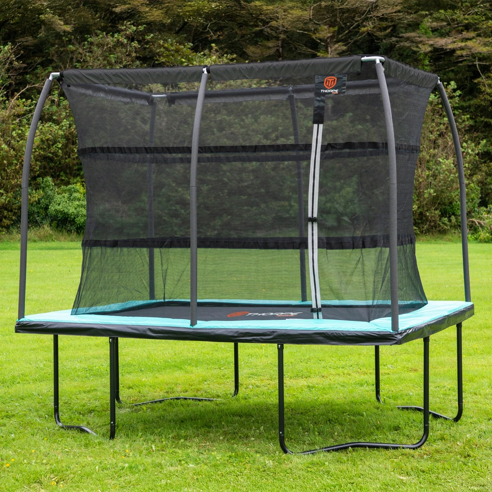 10 x Thorpe Sports Rectangle Trampoline with Enclosure Net