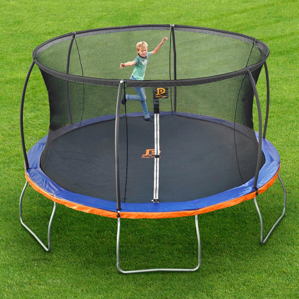 Avondeten Imitatie lening Jump Power outdoor trampoline 427 cm rond met net | Smyths Toys Nederland