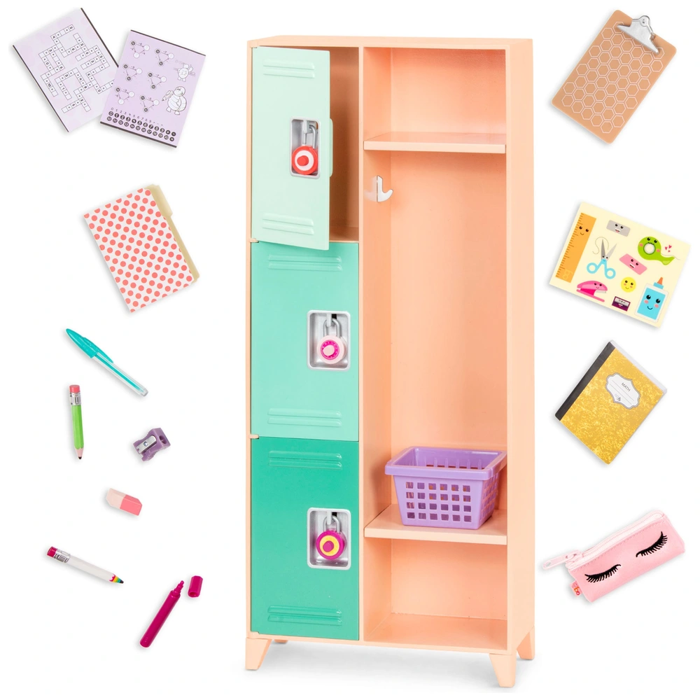 Our Generation School Locker Classroom Cool Playset Smyths Toys UK