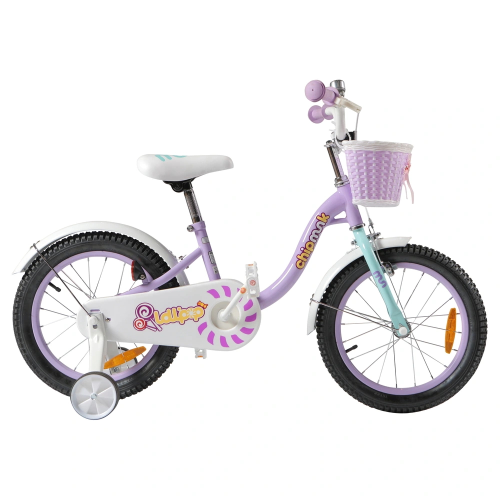 16 Zoll Kinderfahrrad mit Sttzrdern Chipmunk Lollipop lila | Smyths Toys  Deutschland