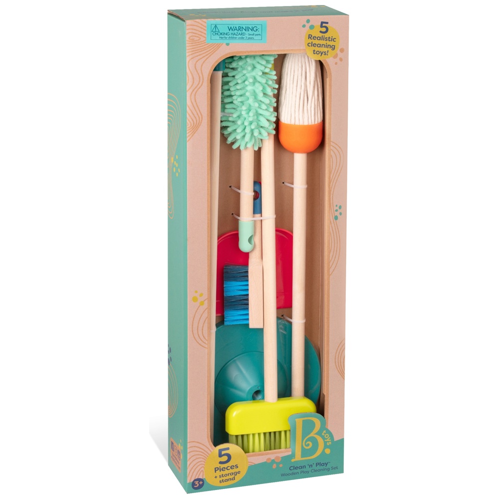 WOODEN KIDS CLEANING SET - Toys Club