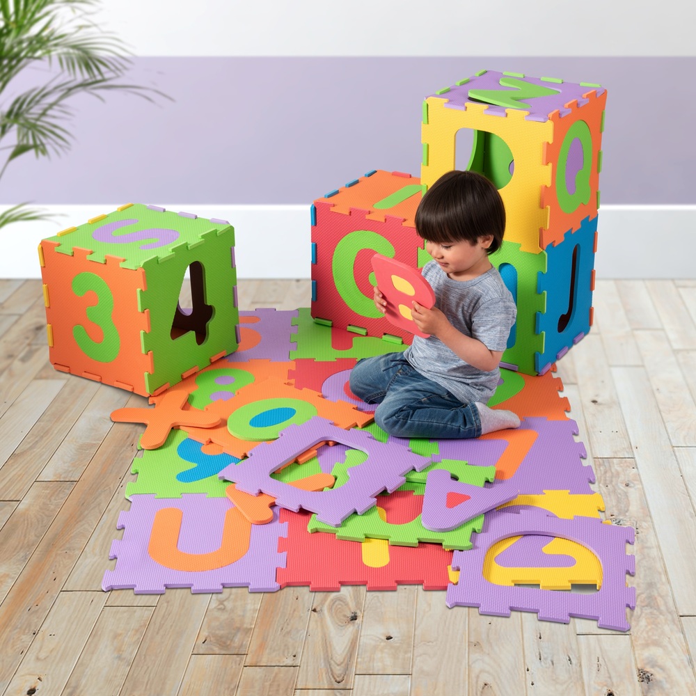 36pc Puzzle tapis mousse bébé alphabet et chiffres enfant bas âge