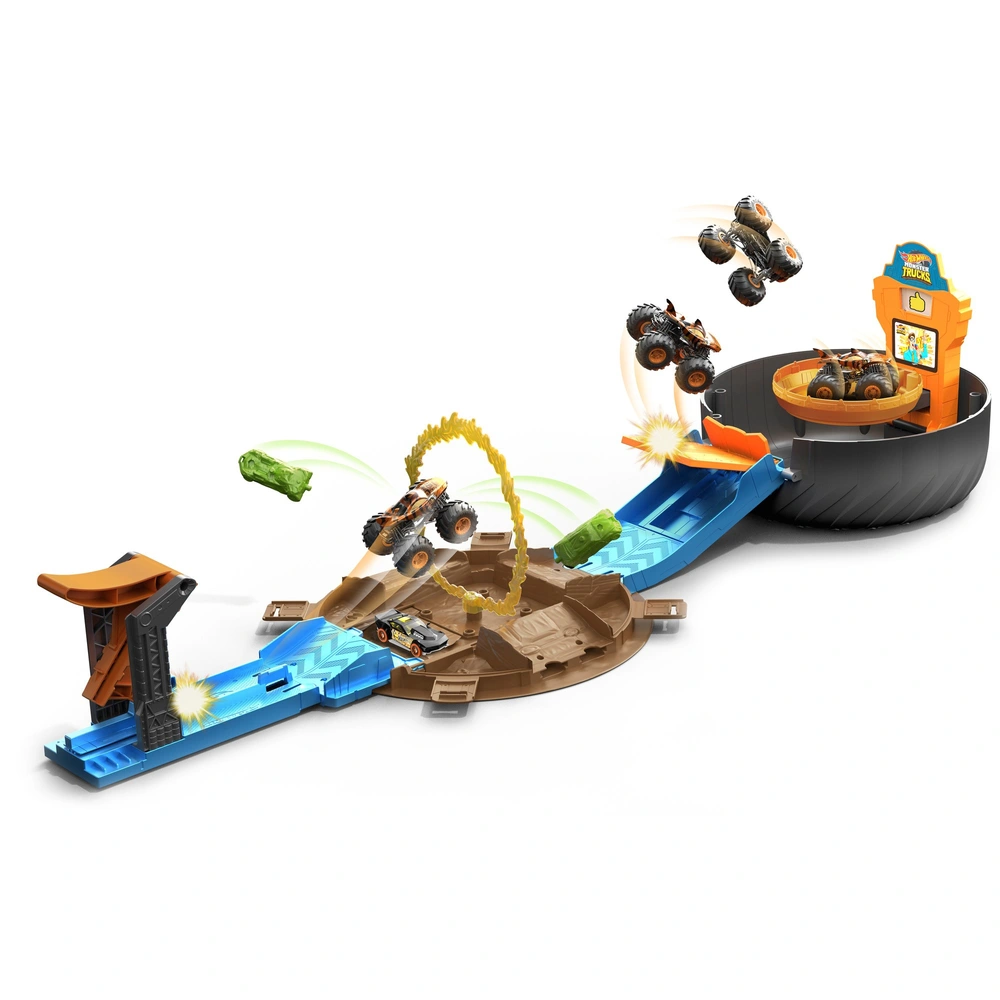 Hot Wheels Monster Trucks Stunt Tire Playset Smyths Toys UK
