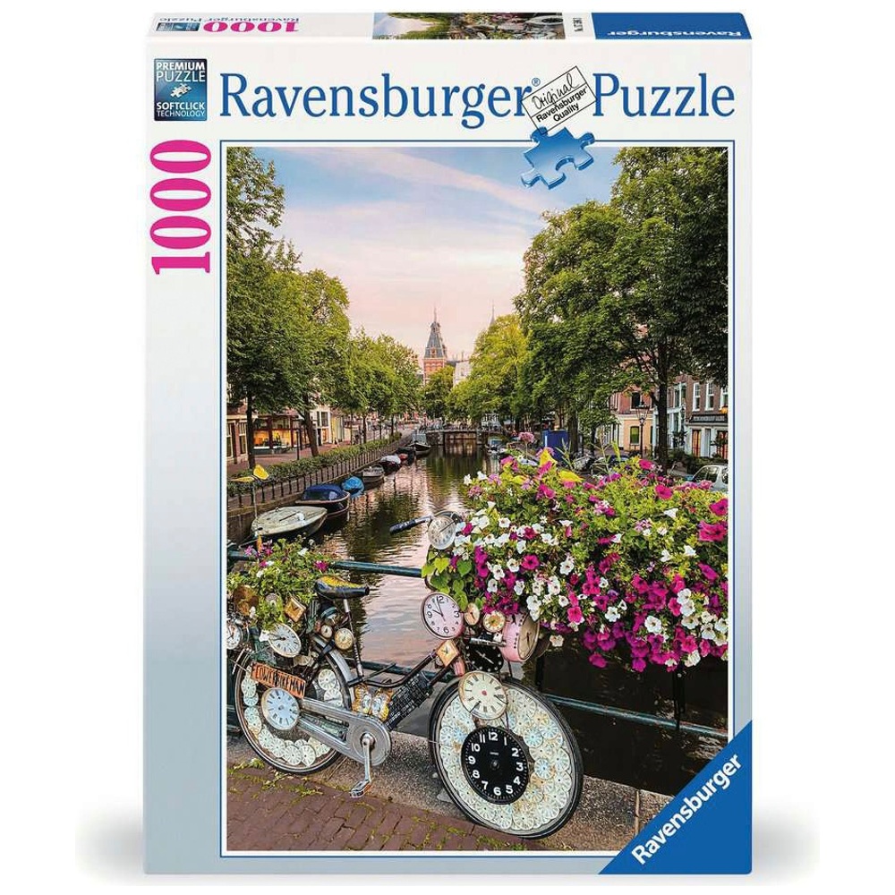Puzzle Ravensburger 1000 Pezzi 'Amsterdam' - Per Adulti E Ragazzi Da 14 Anni