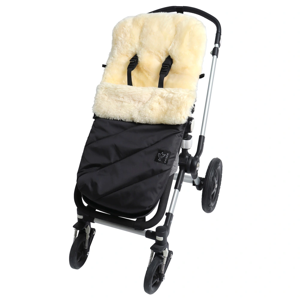 Kaiser Fusack fr Kinderwagen mit Lammfell PAAT schwarz | Smyths Toys  Deutschland